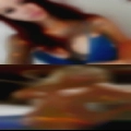 Naked woman touched man