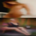 Naked woman touched man